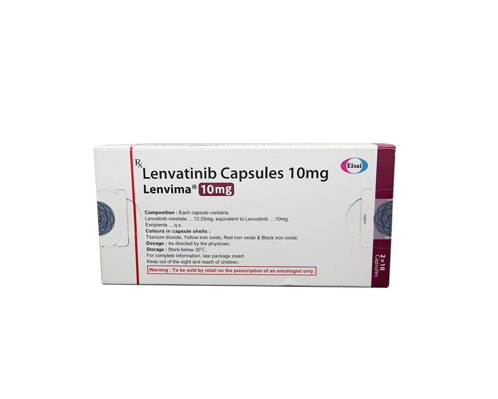 乐伐替尼 仑伐替尼 lenvatinib 乐卫玛 10mg*20粒 日本卫材制药 印度版说明书